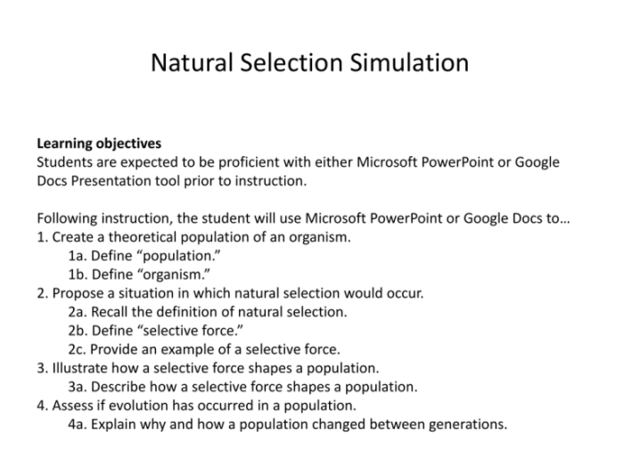 Amplify natural selection 4.4 answer key