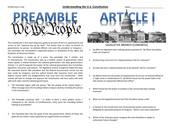 Constitution scavenger hunt article 1