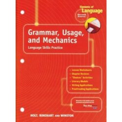 Grammar usage mechanics workbook answer key