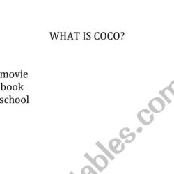 Coco movie crossword answer key