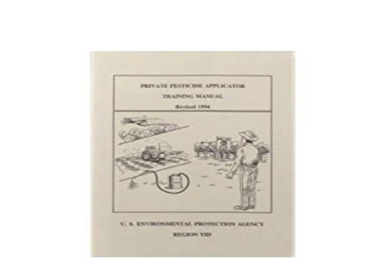 Idaho pesticide applicator training manual