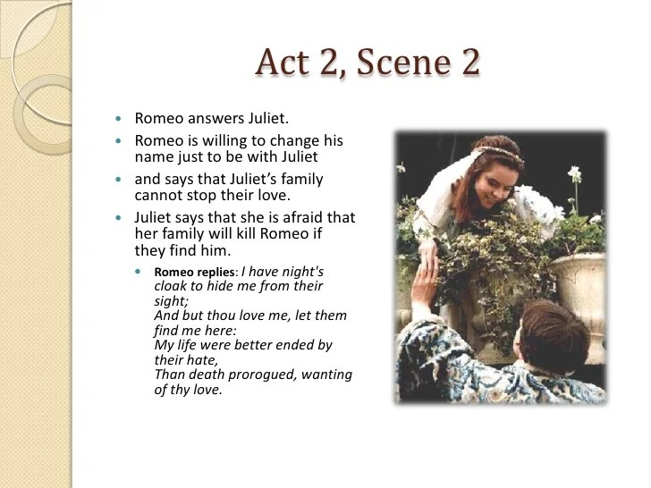 Simile romeo and juliet act 2