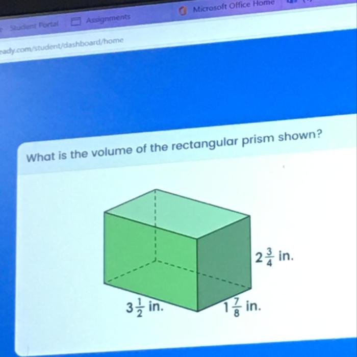 The net of a rectangular prism is shown below