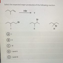 Select the expected major product of the reaction sequence shown