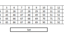 Programming a channel begins by pressing the numeric button